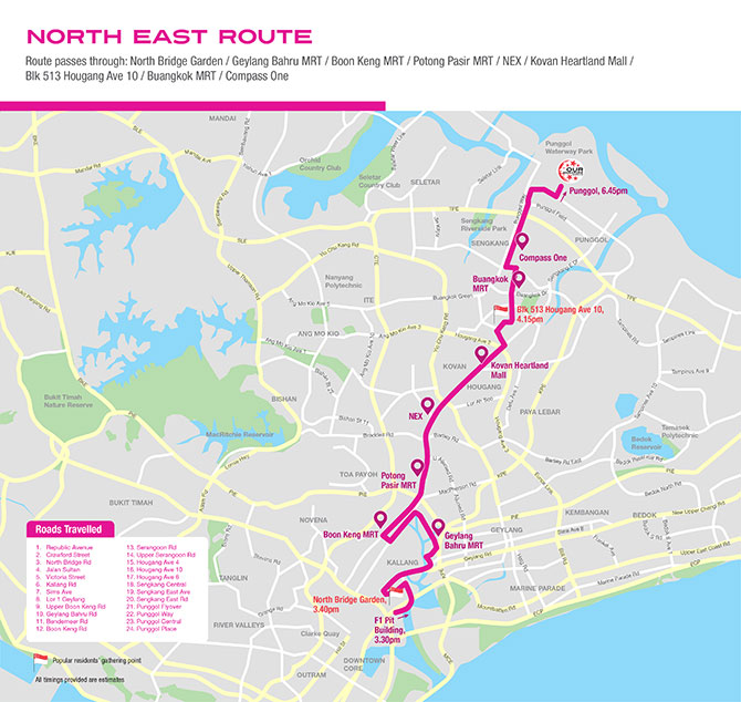 Punggol-bound Mobile Column (North East Route)