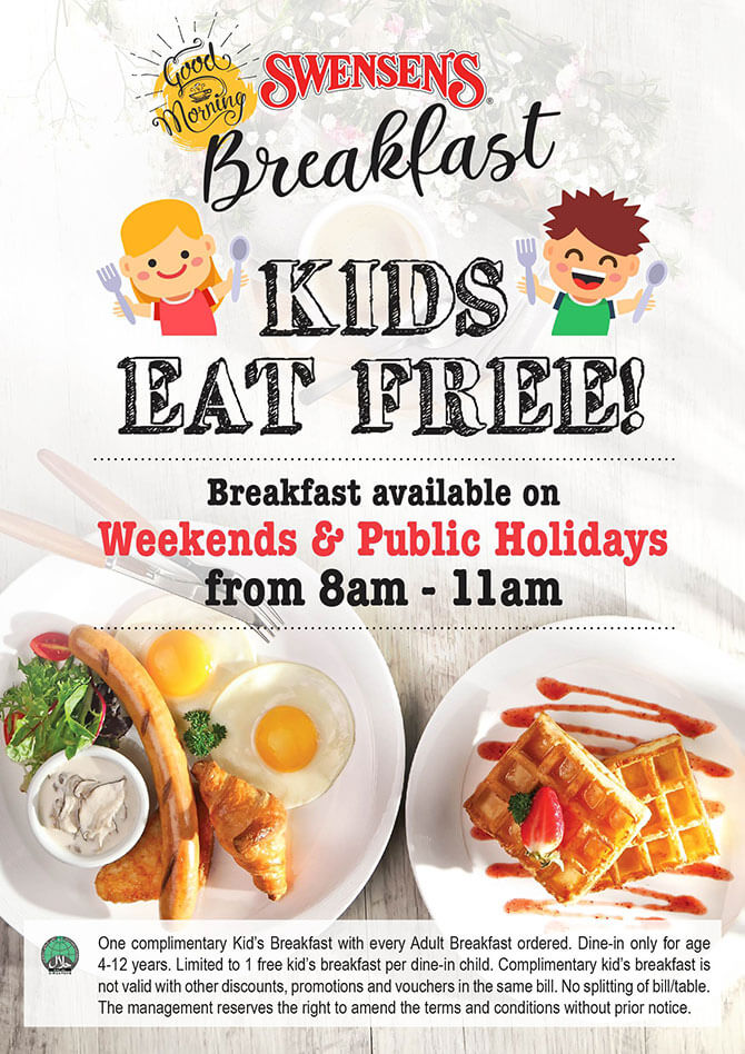 Swensens Kids Eat Free