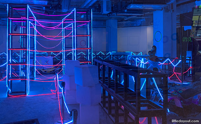 Ride an Indoor Neon-lit ATV Trail