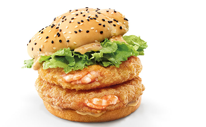 McDonald's Roasted Sesame Ebi Burger