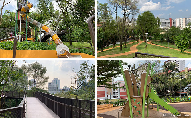 Bukit Batok Neighbourhood Park: 2 Playgrounds On The Hillside, Elevated Boardwalk & Summit Platform