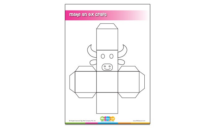 Make an Ox Chinese New Year Craft Template