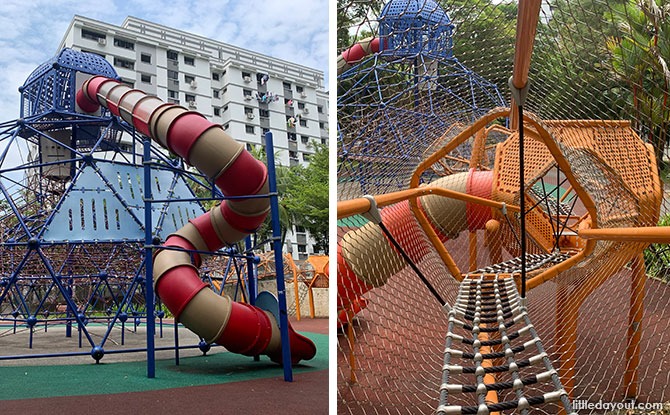 Circle Green Park: Massive Climbing Net Playground