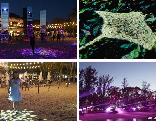 Interactive Siloso Beach Light Show