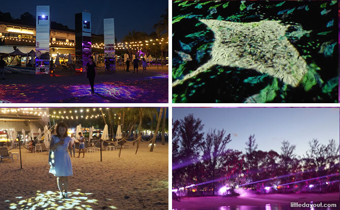 Interactive Siloso Beach Light Show