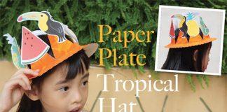 Paper Plate Tropical Hat Craft