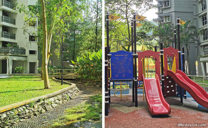 The Playground Next To A Stream At Block 394 Bukit Batok Avenue 5