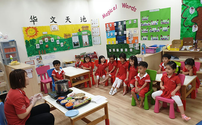 Class at MindChamps PreSchool Changi Business Park