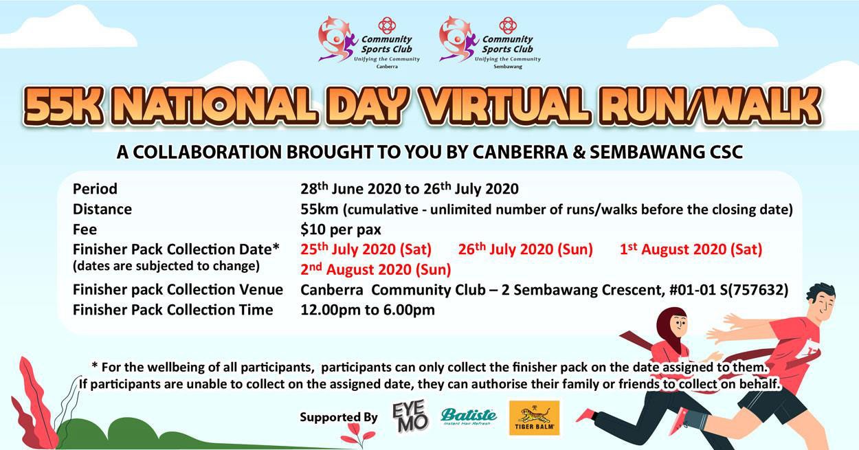 55K National Day Virtual Run / Walk