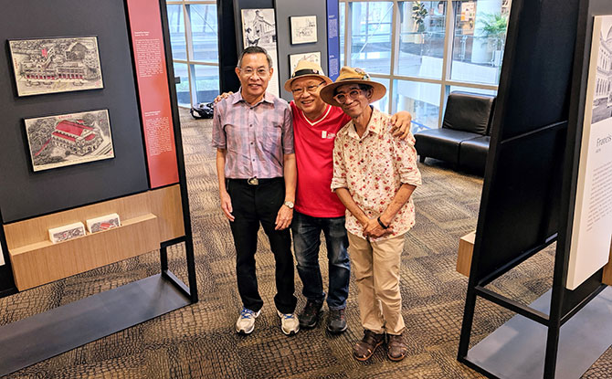 L to R - Steven Seow, Francis Teo, Tony Chua. Image: National Heritage Board