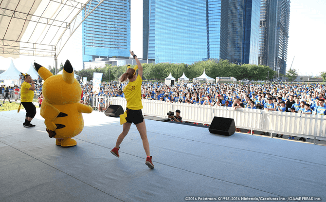 Warm ups with Pikachu