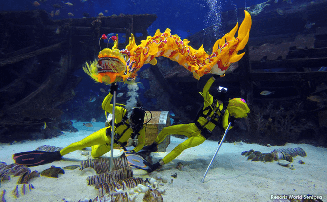 Gong SEA Fa Cai at S.E.A. Aquarium, Resorts World Sentosa