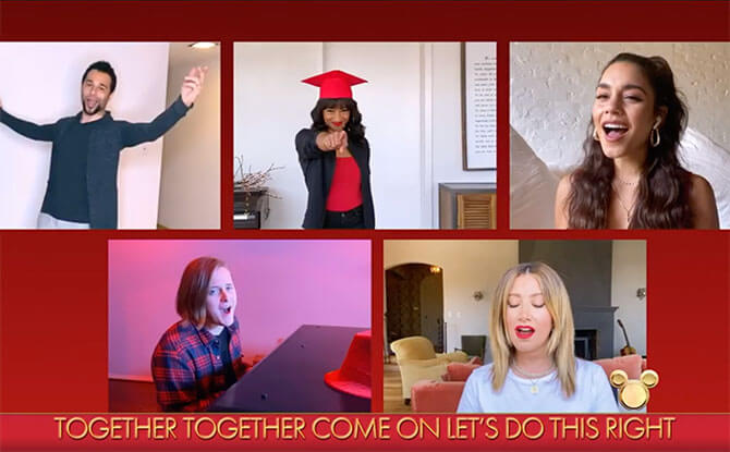 The Original Cast Of High School Musical Reunites In Disney Family Singalong