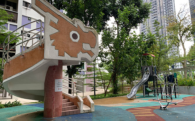 Toa Payoh Dragon Tower: The Little Slide Playground At Lorong 1