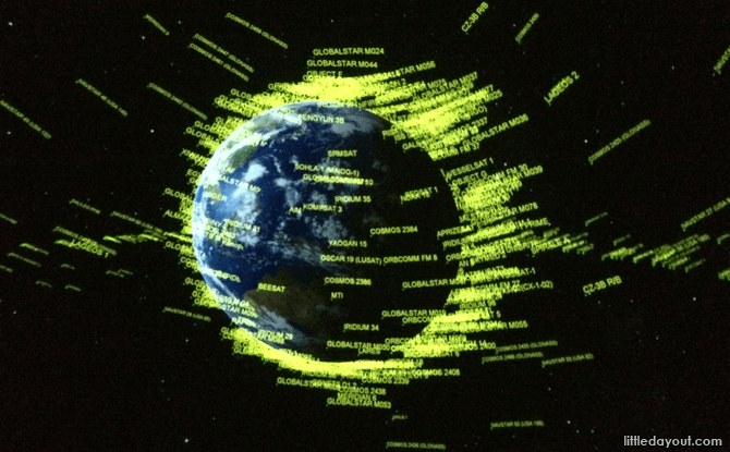 Earth on the Digital Planetarium screen