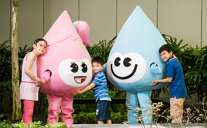 Water Sally, PUB’s New Mascot, Spreads The Message About Water Sustainability & Water-Themed Kids Club