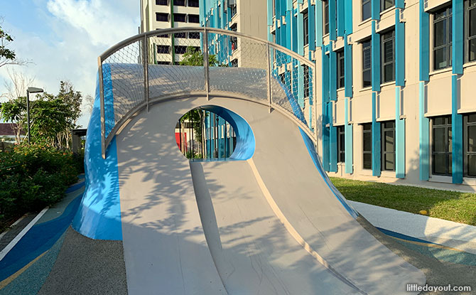 Slides at the Wave Playground - Alkaff Crescent playground