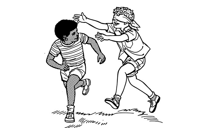 Playing the Blind Man's Bluff Game with Kids - Empowered Parents