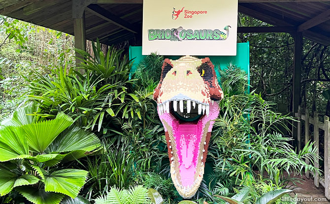 Enter The Brickosaurs World At Singapore Zoo and River Wonders: More Then 60 life Sized Brick Dinosaurs