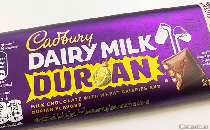 Cadbury Durian Chocolate Bar Now Available At NTUC Fairprice