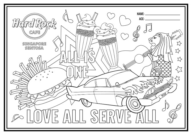 How to Take Part in the Hard Rock Cafe Colouring Contest