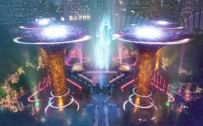 01-digital-gbtb Gardens By The Day Releases National Day Virtual Performance Held In Digital Twin