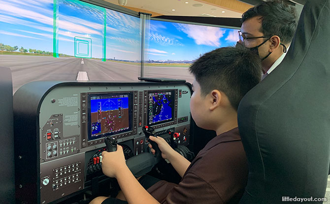 Climb Aboard a Flight Simulator at Changi Experience Studio