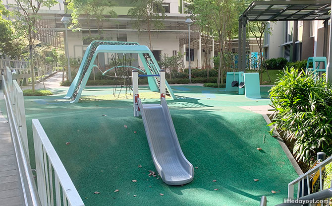 Slide at the Forfar Heights Playground