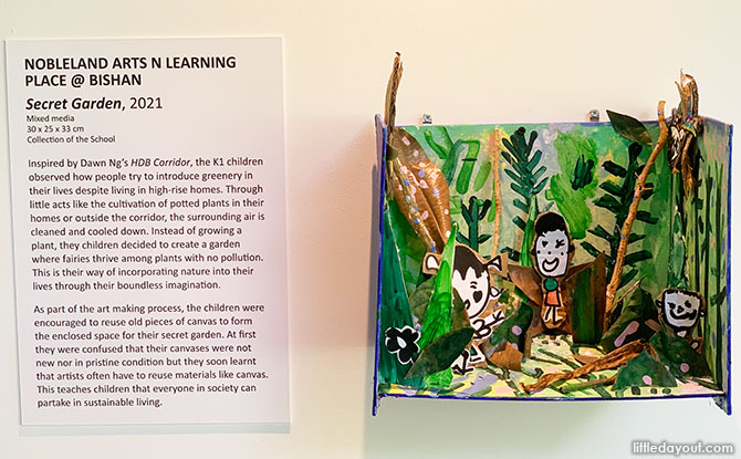 Art by Preschoolers at Singapore Botanic Gardens Exhibition