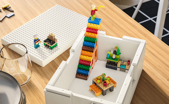 BYGGLEK: IKEA Storage Boxes With LEGO Studs To Encourage Play