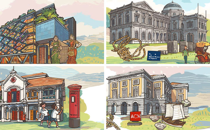 Heritage Institutions Mark International Museum Day With Cute Illustrations By Pok Pok & Away