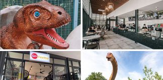 Changi Jurassic Mile And Changi Airport Connector: Dinosaur Walk, Cafe & Bike Rentals