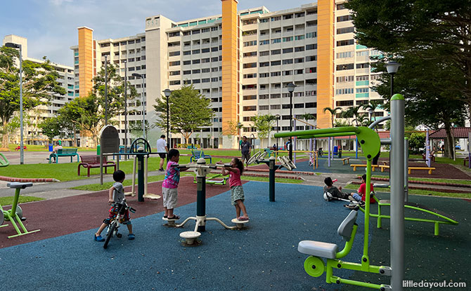 Children at Kaki Bukit Neighbourhood Park