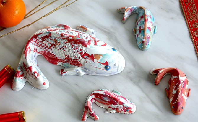 Janice Wong Hand-Painted Chocolate Koi