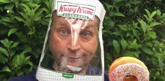 Man Turns Krispy Kreme Box Into A Face Shield