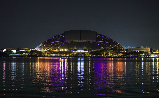 Singapore Landmarks Light Up to Raise Awareness about Dementia