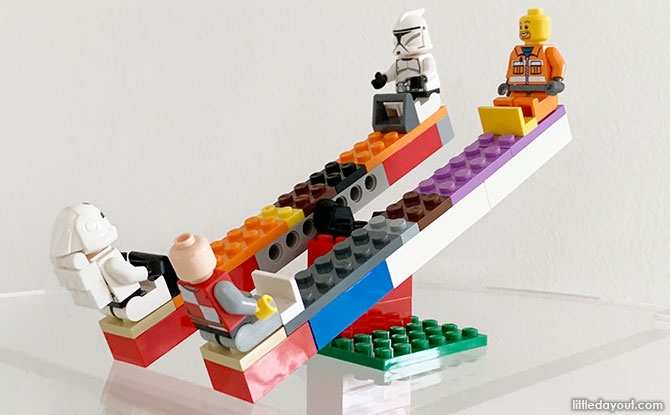 01-lego-seesaw LEGO Seesaw Instructions: How To Build A Double Version Of This Popular Playground Equipment