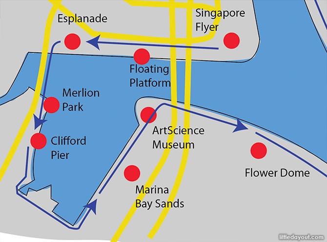 Cycling the Marina Bay Area