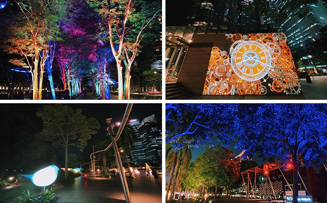 Colourful Light Installations Illuminate The Marina Bay Waterfront This December