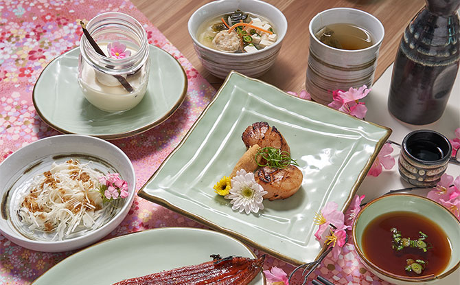 Curated Japan Cuisine Meal on the Fly Me To Japan Dining Experience