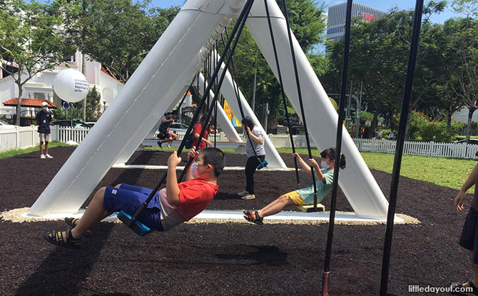 Musical Swings At Dhoby Ghaut: Unlock Music Together With This Playground Favourite