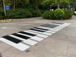 Little Stories: Piano Keyboard Zebra Crossing At Esplanade