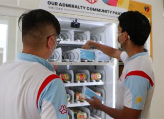 Project Pick Me Up: Vending Machine At Admiralty Dispenses Essentials For Those In Need Project Pick Me Up: Vending Machine At Admiralty Dispenses Essentials For Those In Need
