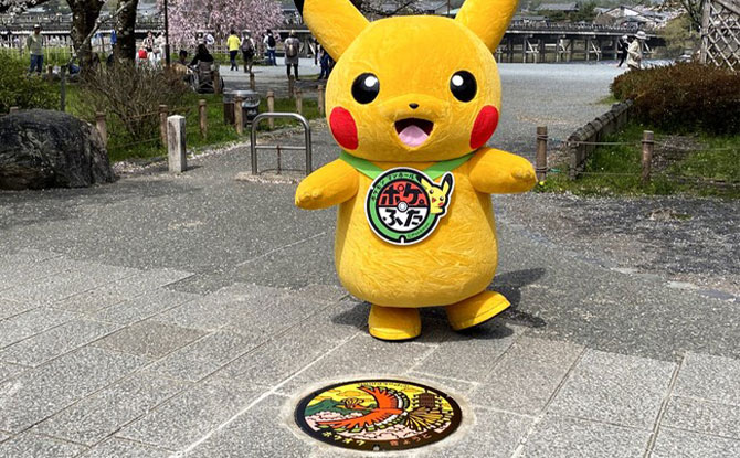 01-pokemonlid Pokemon Manhole Covers