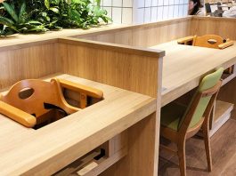 Japanese Food Court Has A Genius Idea For Seating Toddlers