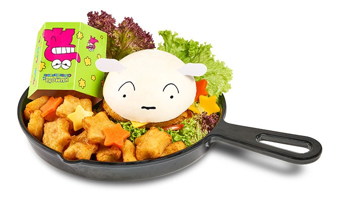 Crayon Shinchan x Kumoya Pop-Up Café: Cheeky Foods And Snacks 3 Shiro in the Shiro and The Lucky Stars Burger