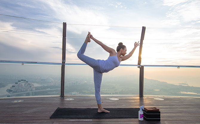 How to book SkyPark Yoga Classes at Marina Bay Sands