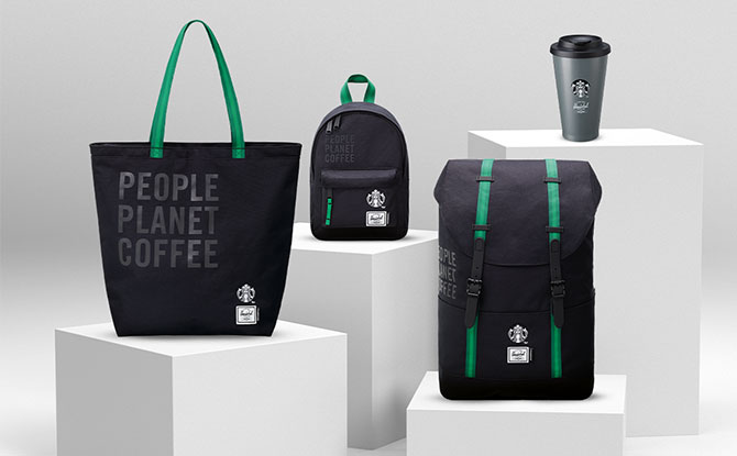 Starbucks x Hershel Supply Have Merch Made From Recycled Coffee Grounds