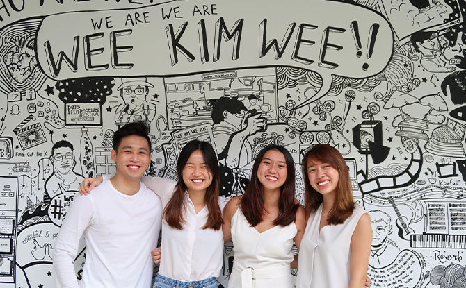 From left to right: Ignatius Lee, Penelope Ngui, Elin Wan, Charmaine Wee. Image: SuperVision