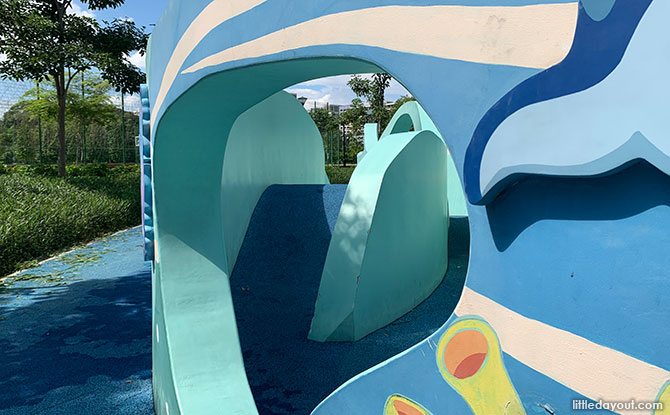 Tampines GreenEdge Playground Wave Mural Wall